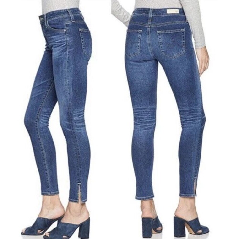 AG Adriano Goldschmied Farrah Hi-Rise Skinny Ankle Jeans Size 29 AG-ED Denim
